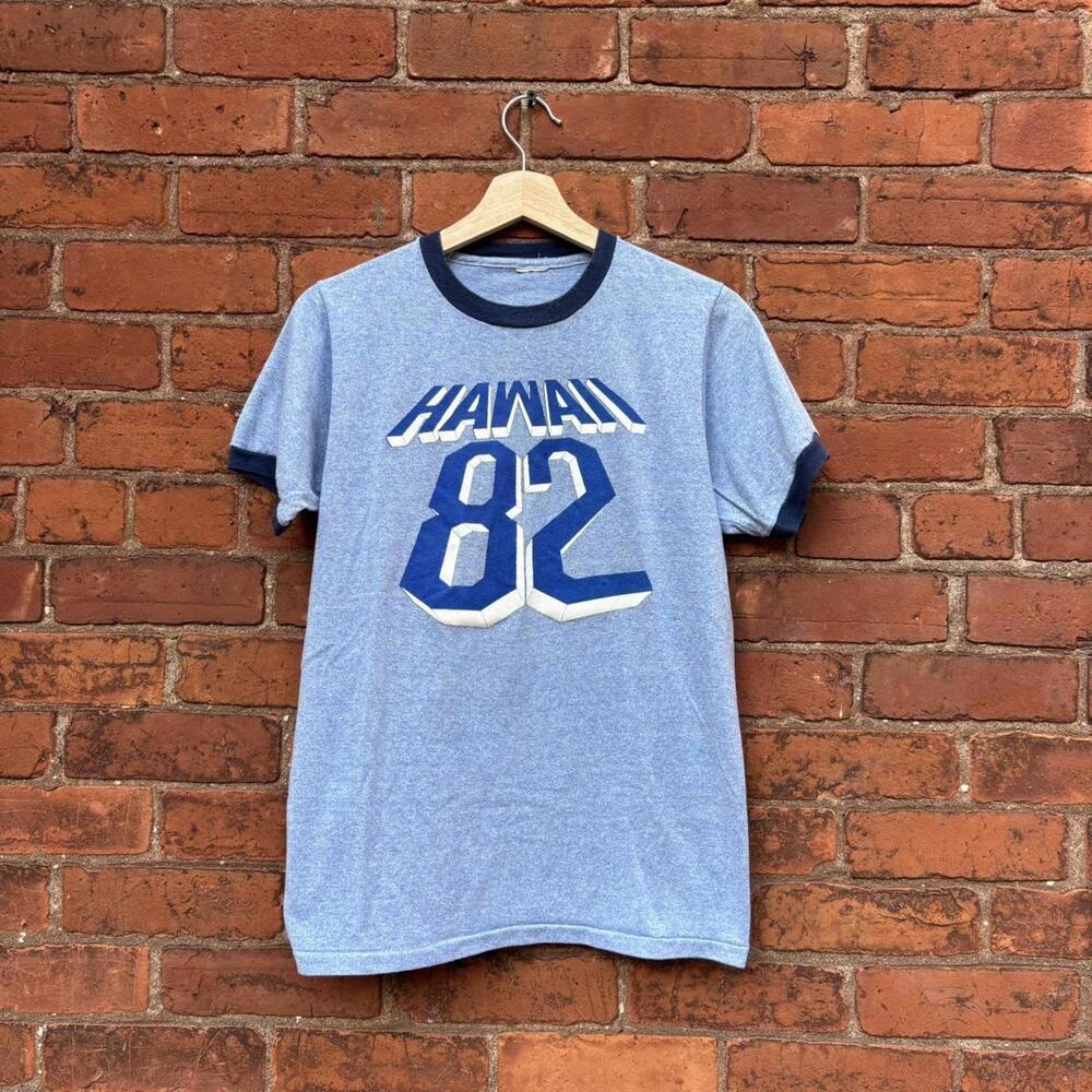 Vintage Hawaii 82 ringer t shirt 80s S